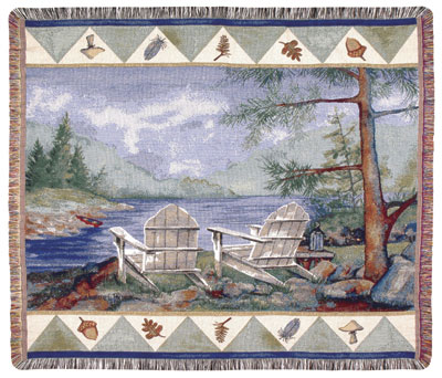 D155-3144-50*60 Lakeside (Outdoor Retreat) Tapestries: Tapestry gallery - Over 1500 tapestries and tapestry decorating accessories - Finest quality - Wide selection - Competitive prices - Source for 