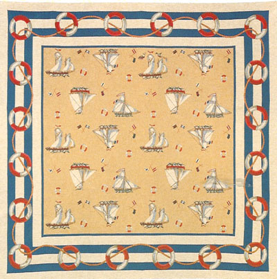 D155-316-56*56 Nautical Throws 8151/1 Tapestries: Tapestry gallery - Over 1500 tapestries and tapestry decorating accessories - Finest quality - Wide selection - Competitive prices - Source for whole