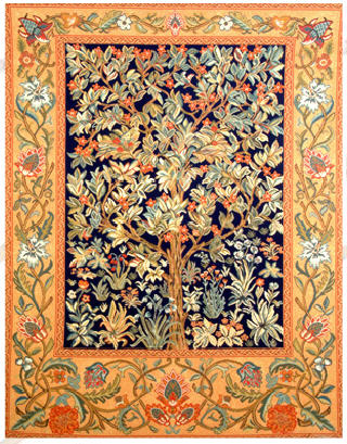 D155-3162-66*50 The Tree  Tapestries: Tapestry gallery - Over 1500 tapestries and tapestry decorating accessories - Finest quality - Wide selection - Competitive prices - Source for wholesale tapestr
