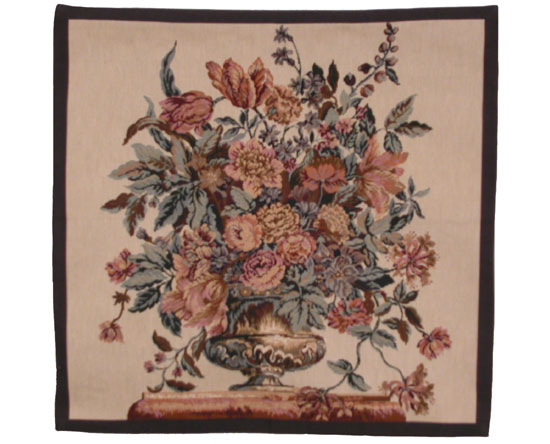 D155-3226-26*25 Flower Vase Tapestries: Tapestry gallery - Over 1500 tapestries and tapestry decorating accessories - Finest quality - Wide selection - Competitive prices - Source for wholesale tapes