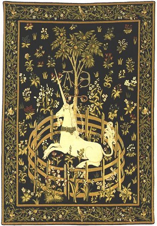 D155-33-56*40 Unicorn in Captivity Tapestries: Tapestry gallery - Over 1500 tapestries and tapestry decorating accessories - Finest quality - Wide selection - Competitive prices - Source for wholesal