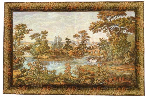 D155-332-49*69 Swan in the Lake Tapestries: Tapestry gallery - Over 1500 tapestries and tapestry decorating accessories - Finest quality - Wide selection - Competitive prices - Source for wholesale t