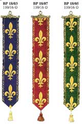 D155-376-44*6 Bell Pull- Fleur de Lys Tapestries: Tapestry gallery - Over 1500 tapestries and tapestry decorating accessories - Finest quality - Wide selection - Competitive prices - Source for whole