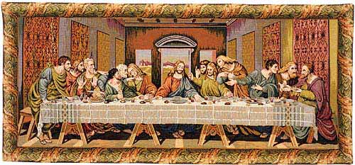 D155-517-39*73 The Last Supper Tapestries: Tapestry gallery - Over 1500 tapestries and tapestry decorating accessories - Finest quality - Wide selection - Competitive prices - Source for wholesale ta