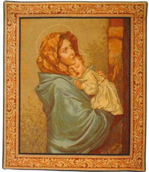 D155-520-28*24 Madona (1271) Tapestries: Tapestry gallery - Over 1500 tapestries and tapestry decorating accessories - Finest quality - Wide selection - Competitive prices - Source for wholesale tape