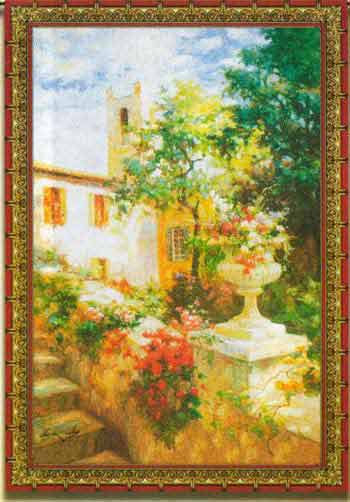 D155-543-80*56 Floral Urn Tapestries: Tapestry gallery - Over 1500 tapestries and tapestry decorating accessories - Finest quality - Wide selection - Competitive prices - Source for wholesale tapestr