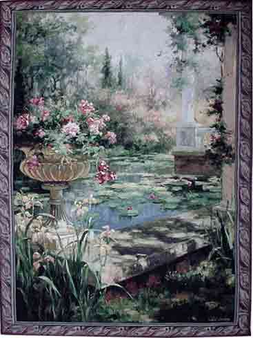 D155-546-80*56 Lily Garden Tapestries: Tapestry gallery - Over 1500 tapestries and tapestry decorating accessories - Finest quality - Wide selection - Competitive prices - Source for wholesale tapest
