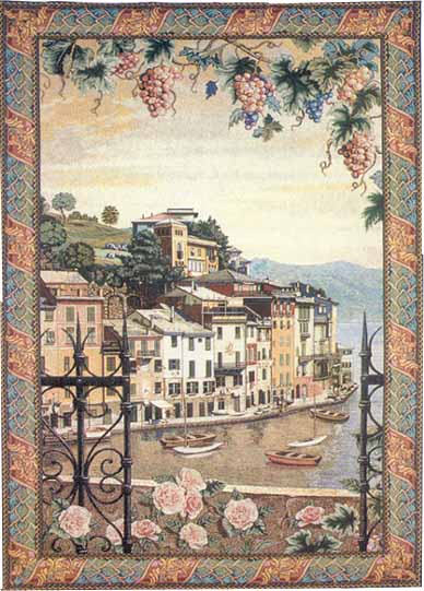 D155-549-80*56 Portofino Tapestries: Tapestry gallery - Over 1500 tapestries and tapestry decorating accessories - Finest quality - Wide selection - Competitive prices - Source for wholesale tapestry