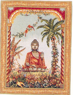 D155-58-45*35 Buddha Tapestries: Tapestry gallery - Over 1500 tapestries and tapestry decorating accessories - Finest quality - Wide selection - Competitive prices - Source for wholesale tapestry 