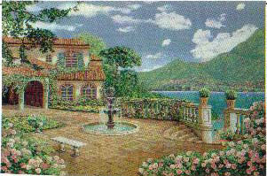 D155-587-38*56 Mediterranean Summer Tapestries: Tapestry gallery - Over 1500 tapestries and tapestry decorating accessories - Finest quality - Wide selection - Competitive prices - Source for wholesa