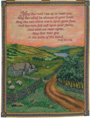 D155-619-36*26 Blessing of Ireland Tapestries: Tapestry gallery - Over 1500 tapestries and tapestry decorating accessories - Finest quality - Wide selection - Competitive prices - Source for wholesal