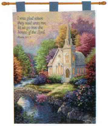 D155-620-36*26 Church In The Country Tapestries: Tapestry gallery - Over 1500 tapestries and tapestry decorating accessories - Finest quality - Wide selection - Competitive prices - Source for wholes