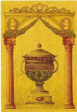 D155-631-54*40 Old Urn 3 Tapestries: Tapestry gallery - Over 1500 tapestries and tapestry decorating accessories - Finest quality - Wide selection - Competitive prices - Source for wholesale tapestry
