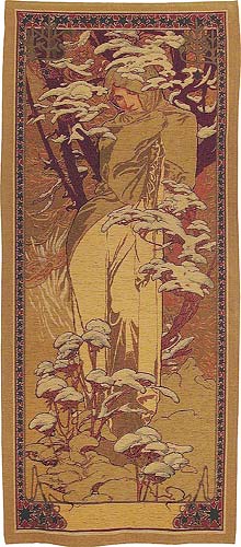 D155-634-65*28 Art Noveau Winter Tapestries: Tapestry gallery - Over 1500 tapestries and tapestry decorating accessories - Finest quality - Wide selection - Competitive prices - Source for wholesale 