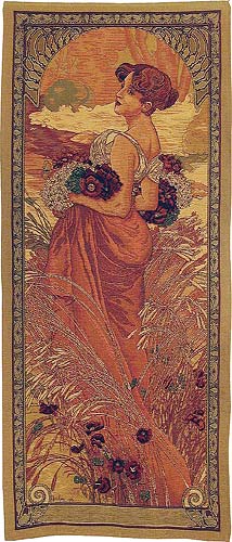 D155-636-65*28 Art Noveau Spring Tapestries: Tapestry gallery - Over 1500 tapestries and tapestry decorating accessories - Finest quality - Wide selection - Competitive prices - Source for wholesale 