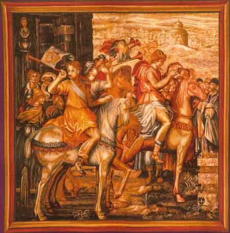 D155-665-58*58 Les Herauts Tapestries: Tapestry gallery - Over 1500 tapestries and tapestry decorating accessories - Finest quality - Wide selection - Competitive prices - Source for wholesale tapest