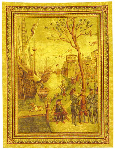 D155-689-76*54 Mr. Carpaccio Tapestries: Tapestry gallery - Over 1500 tapestries and tapestry decorating accessories - Finest quality - Wide selection - Competitive prices - Source for wholesale tape