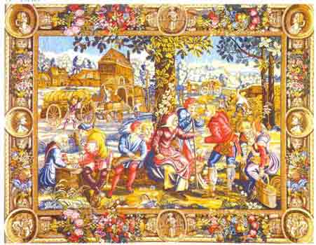 D155-711-53*67 Payment of the Harvesters Tapestries: Tapestry gallery - Over 1500 tapestries and tapestry decorating accessories - Finest quality - Wide selection - Competitive prices - Source for wh