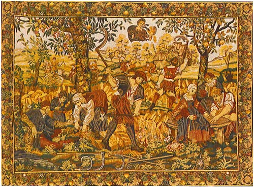 D155-712-52*68 The Harvest Tapestries: Tapestry gallery - Over 1500 tapestries and tapestry decorating accessories - Finest quality - Wide selection - Competitive prices - Source for wholesale tapest
