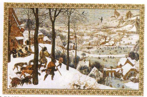 D155-724-25*43 Hunting in the Snow (Z064) Tapestries: Tapestry gallery - Over 1500 tapestries and tapestry decorating accessories - Finest quality - Wide selection - Competitive prices - Source for w