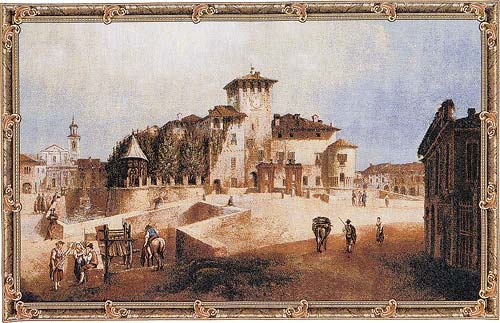 D155-727-25*43 Castle of Parma (Z072) Tapestries: Tapestry gallery - Over 1500 tapestries and tapestry decorating accessories - Finest quality - Wide selection - Competitive prices - Source for whole