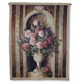 D155-737-52*40 Classical Roses Still Life Tapestries: Tapestry gallery - Over 1500 tapestries and tapestry decorating accessories - Finest quality - Wide selection - Competitive prices - Source for w