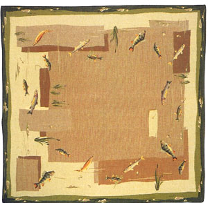 D155-74-59*59 Fish Tapestries: Tapestry gallery - Over 1500 tapestries and tapestry decorating accessories - Finest quality - Wide selection - Competitive prices - Source for wholesale tapestry 