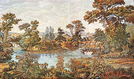 D155-775-39*59 Swan in the Lake (W/O Border - 1131) Tapestries: Tapestry gallery - Over 1500 tapestries and tapestry decorating accessories - Finest quality - Wide selection - Competitive prices - So