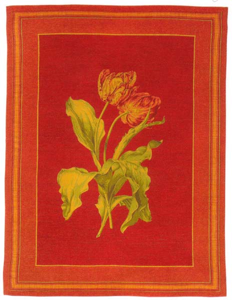 D155-779-68*55 Tulipe (Red) Tapestries: Tapestry gallery - Over 1500 tapestries and tapestry decorating accessories - Finest quality - Wide selection - Competitive prices - Source for wholesale tapes