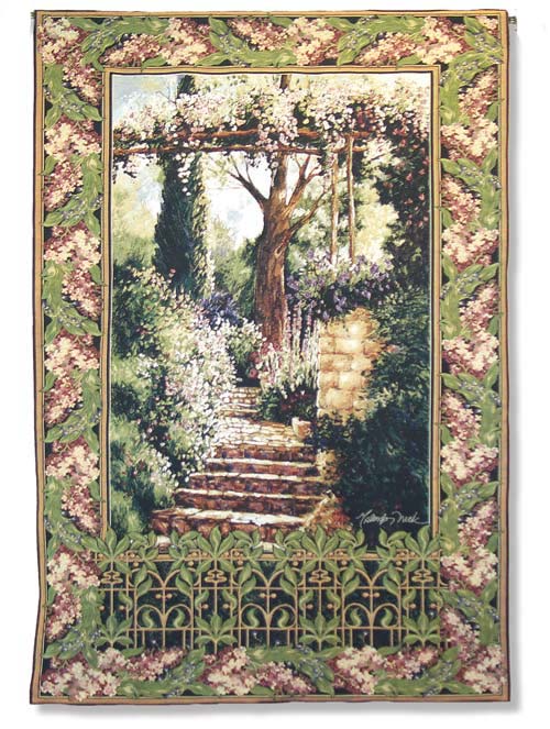D155-796-79*52 Garden Path Tapestries: Tapestry gallery - Over 1500 tapestries and tapestry decorating accessories - Finest quality - Wide selection - Competitive prices - Source for wholesale tapest