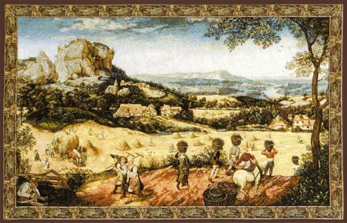 D155-800-25*43 Collecting Hay (Z066) Tapestries: Tapestry gallery - Over 1500 tapestries and tapestry decorating accessories - Finest quality - Wide selection - Competitive prices - Source for wholes