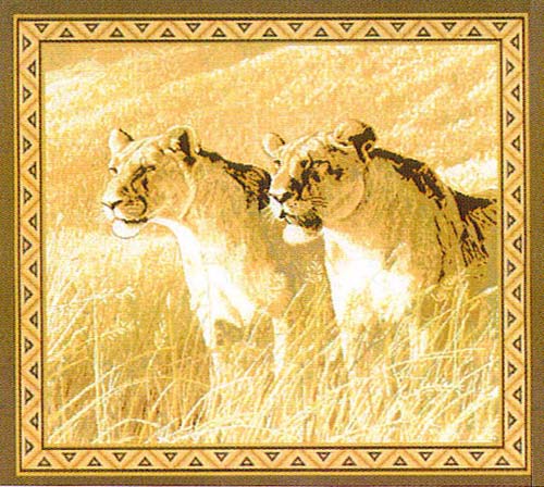 D155-841-16*16 Lion (8775 Chenille) Tapestries: Tapestry gallery - Over 1500 tapestries and tapestry decorating accessories - Finest quality - Wide selection - Competitive prices - Source for wholesa