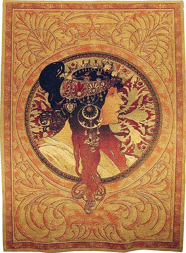 D155-859-75*54 Unicorn - AJP-3 (Chenile) Tapestries: Tapestry gallery - Over 1500 tapestries and tapestry decorating accessories - Finest quality - Wide selection - Competitive prices - Source for wh