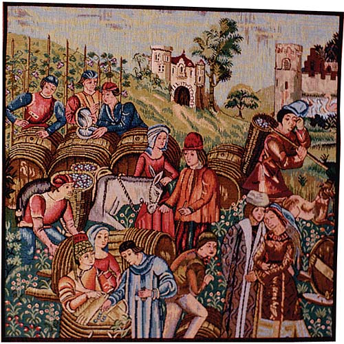 D155-876-19*19 Wine Making (76241) Tapestries: Tapestry gallery - Over 1500 tapestries and tapestry decorating accessories - Finest quality - Wide selection - Competitive prices - Source for wholesal