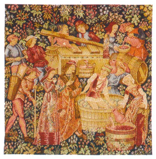 D155-878-19*19 Wine Making (74181) Tapestries: Tapestry gallery - Over 1500 tapestries and tapestry decorating accessories - Finest quality - Wide selection - Competitive prices - Source for wholesal