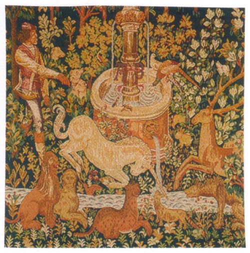 D155-883-19*19 Unicorns (7472L) Tapestries: Tapestry gallery - Over 1500 tapestries and tapestry decorating accessories - Finest quality - Wide selection - Competitive prices - Source for wholesale t