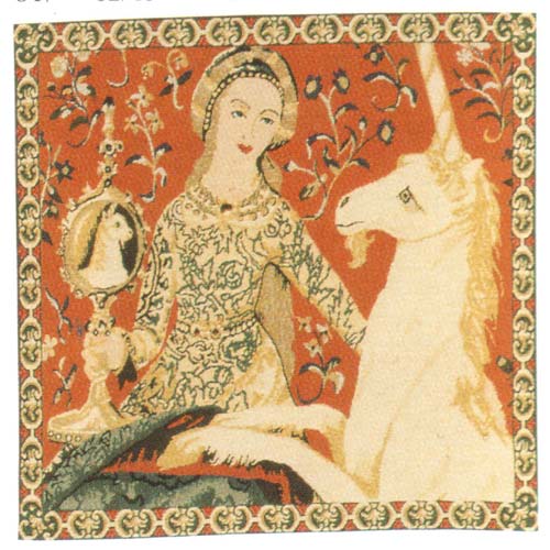 D155-927-18*18 Unicorns (847) Tapestries: Tapestry gallery - Over 1500 tapestries and tapestry decorating accessories - Finest quality - Wide selection - Competitive prices - Source for wholesale tap