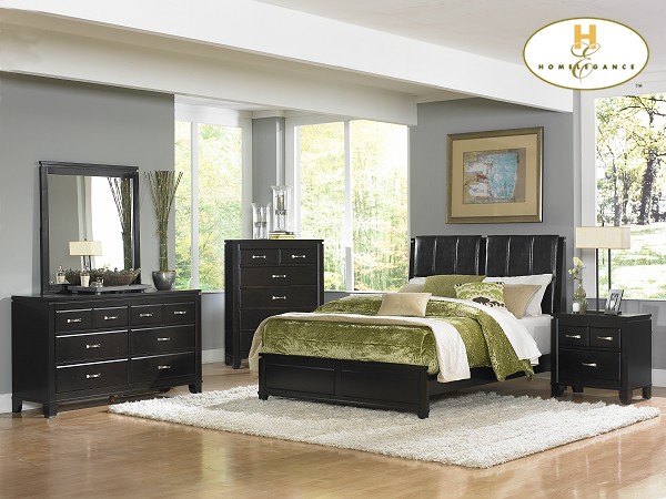 D158-1357-1+4+5 Twin Falls Collection Espresso Bedroom Set (Queen Size Bed, Nightstand, Dresser)