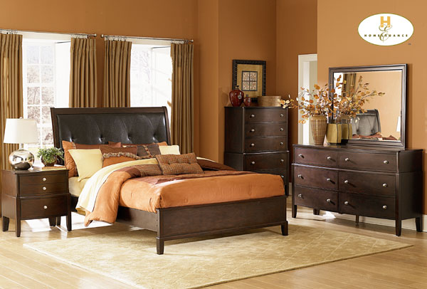 D158-1471-1+4+5 Sedona Collection Brushed Nickel Bedroom Set (Queen Size Bed, Nightstand, Dresser)