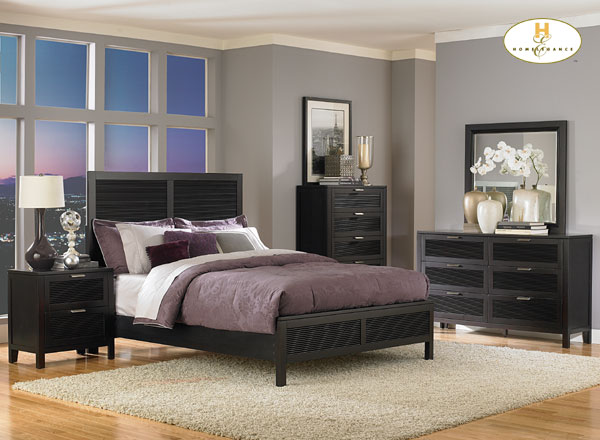 D158-1472-1+4+5 Hudson Collection Espresso Bedroom Set (Queen Size Bed, Nightstand, Dresser)