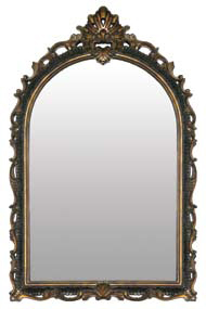 C151-26-5545M Arched Acanthus Sterling Mirrors