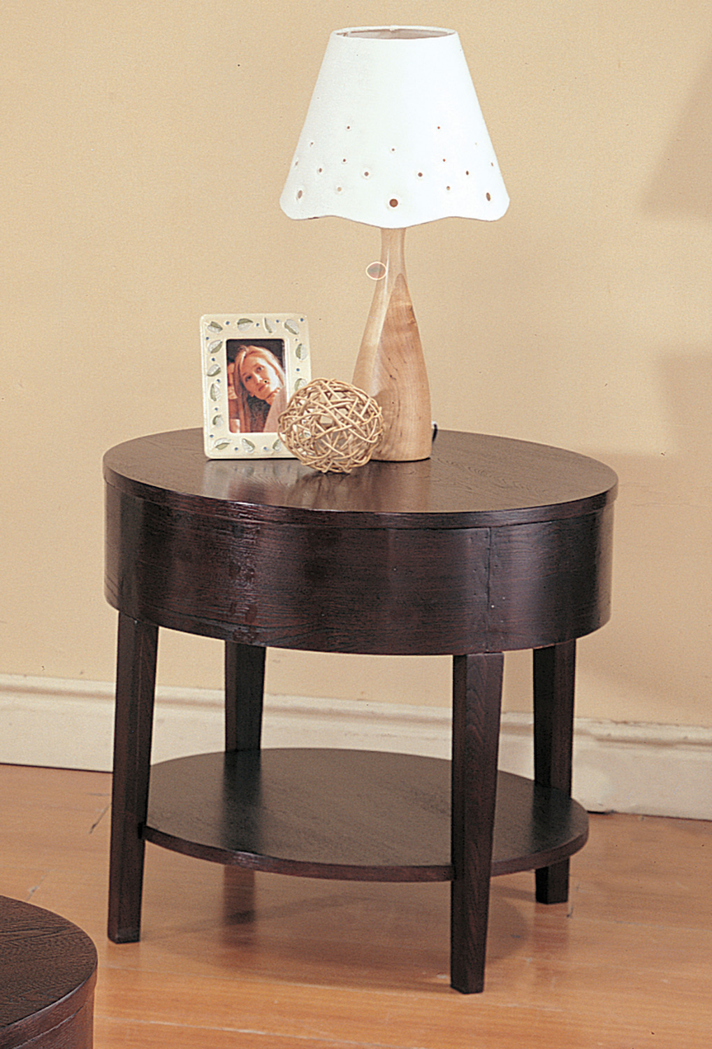 D159-3940 By Coaster End Table Cappuccino Finish