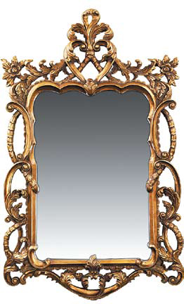 C151-40-1704M Floral Scroll Sterling Mirrors