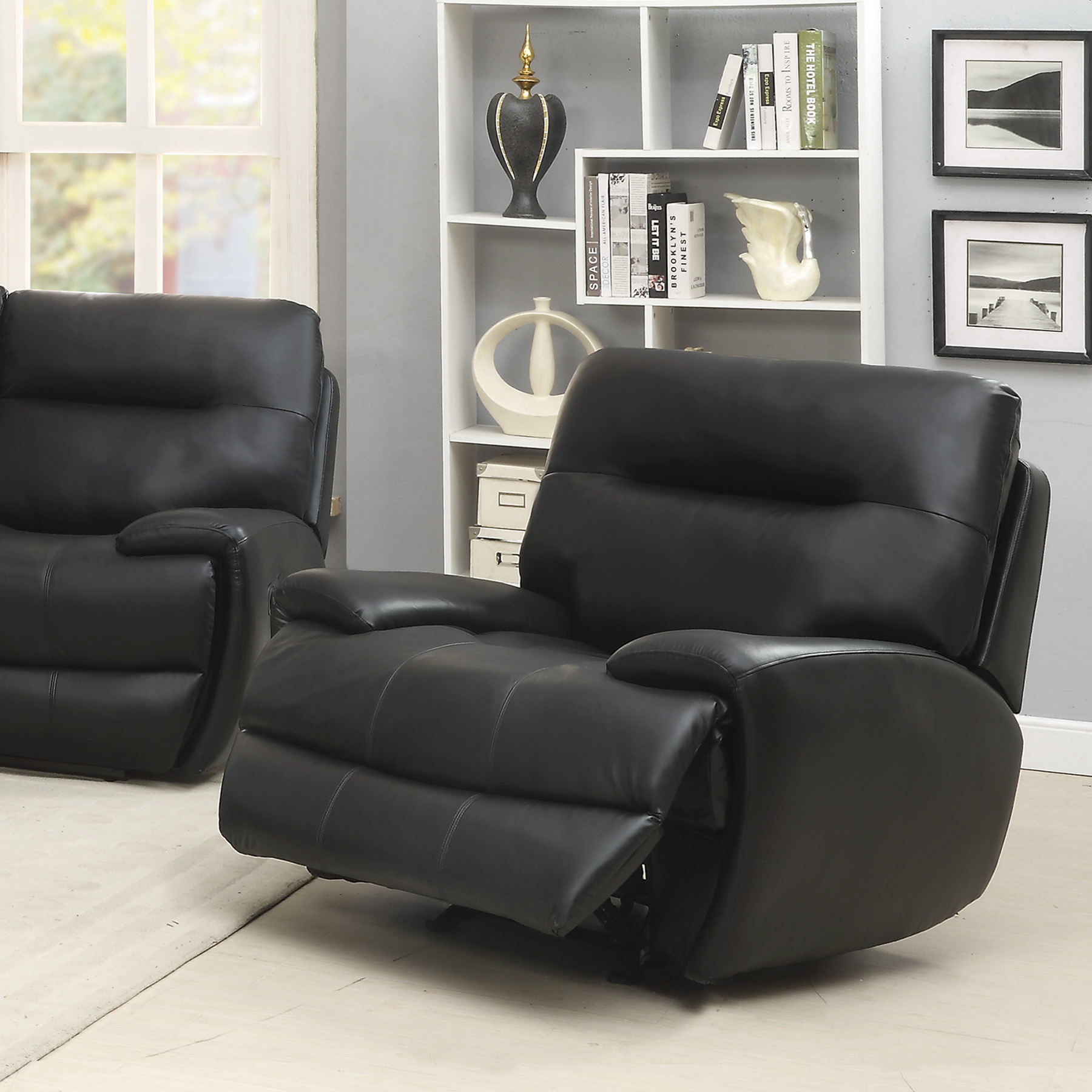 D159-601643 By Coaster Recliner Black Finish
