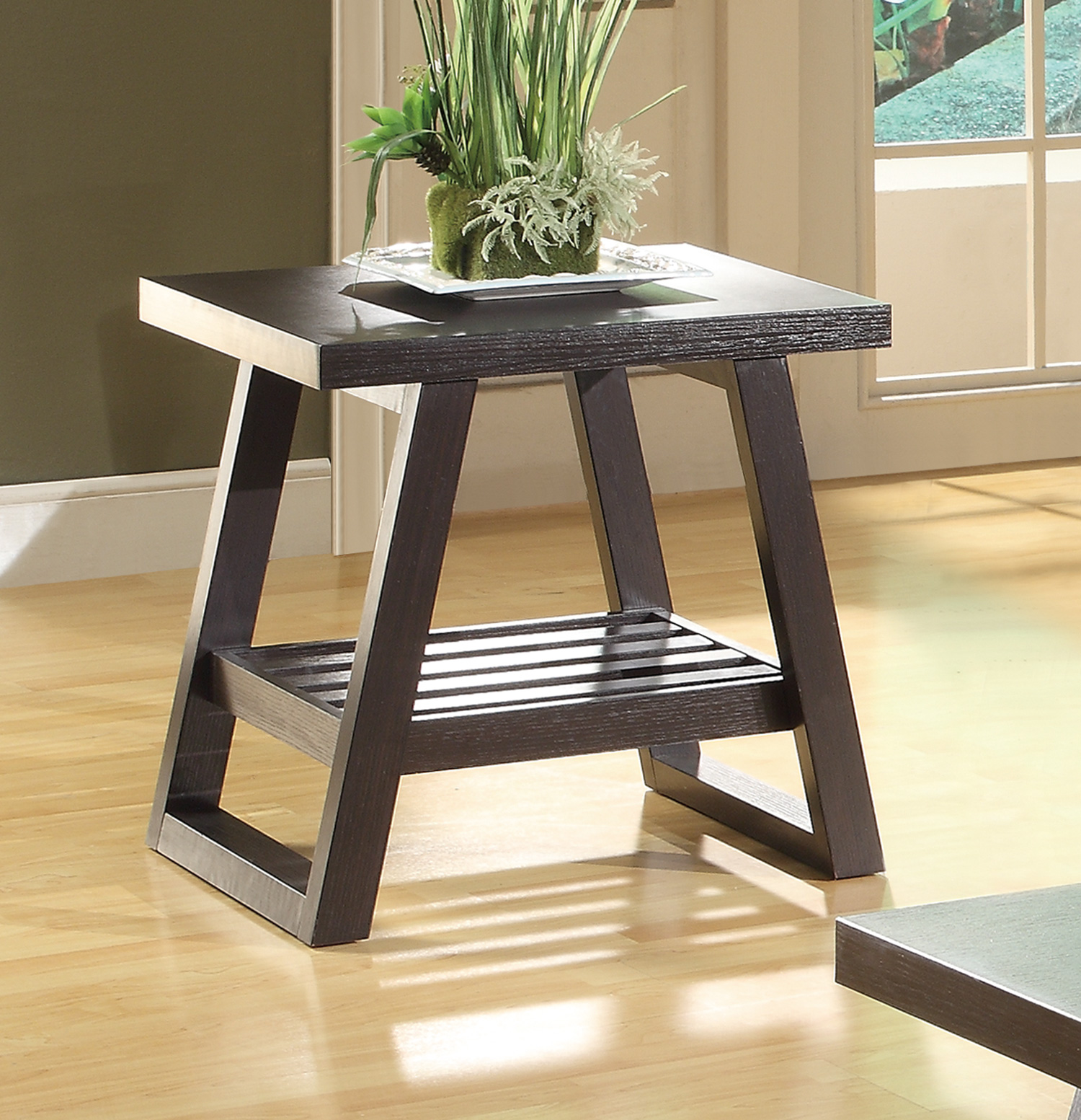 D159-701867 By Coaster End Table Cappuccino Finish