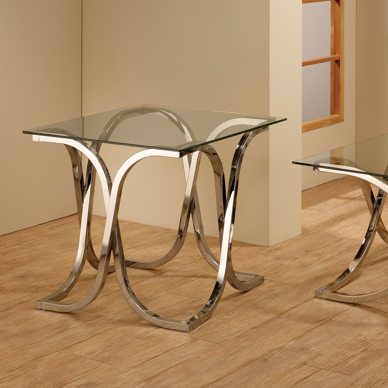 D159-701917 By Coaster End Table Chrome Finish