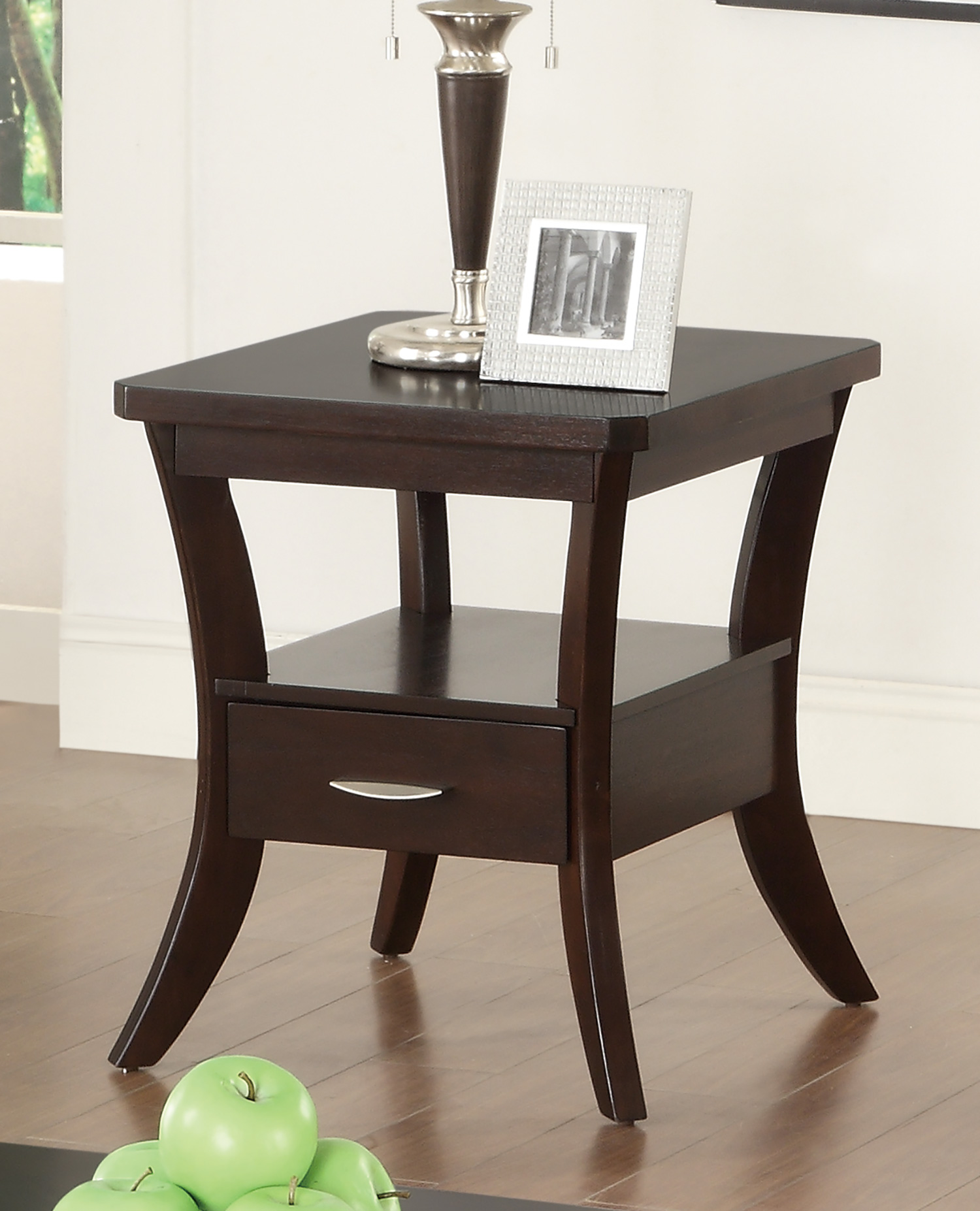 D159-702507 By Coaster End Table Espresso Finish