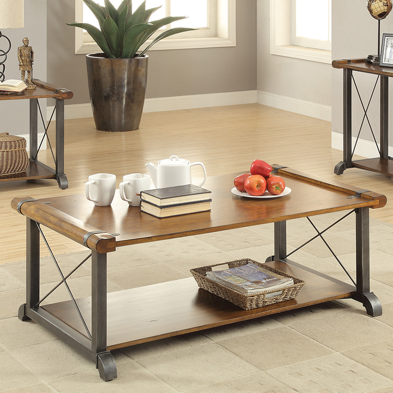 D159-703318 By Coaster Coffee Table Brown Finish