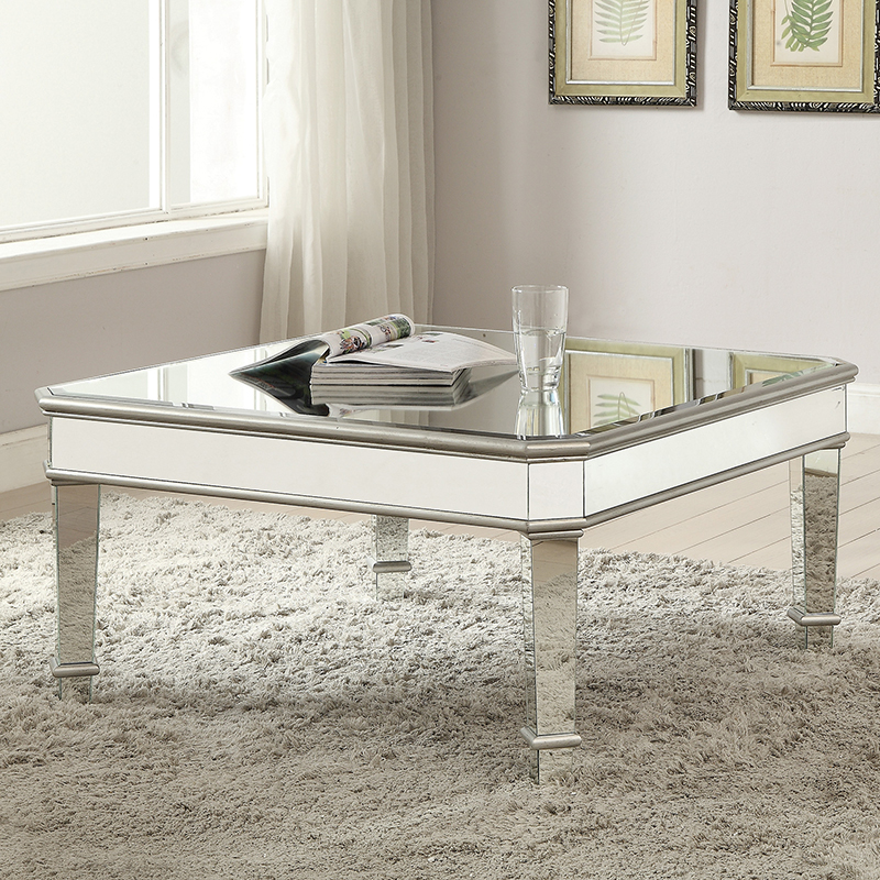 D159-703938 By Coaster Coffee Table Silver Finish
