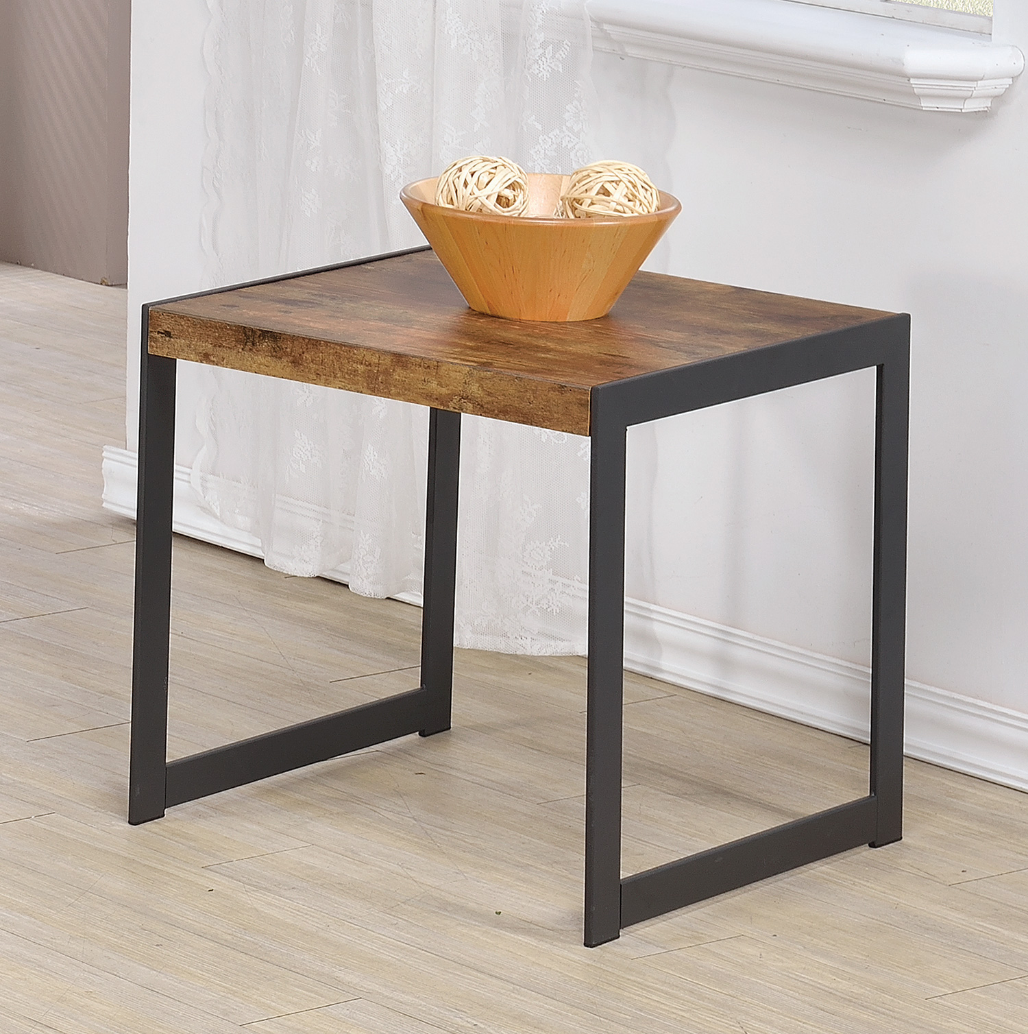 D159-704027 By Coaster End Table Antique Nutmeg Finish